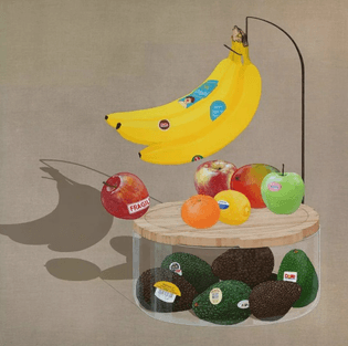 SooYoung Chung - Fruit with Label, 2022