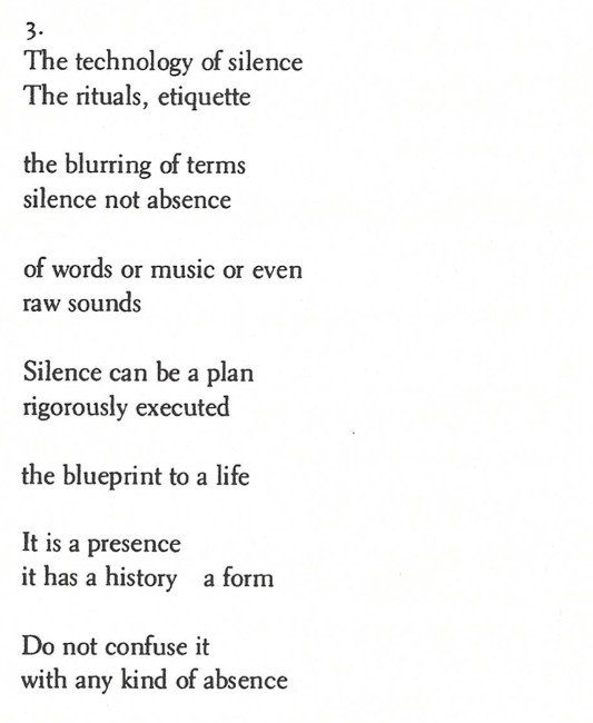 from "Cartographies of Silence," Adrienne Rich. 1975