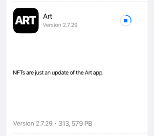 NFTS are just an update of the Art app