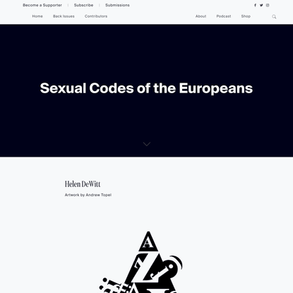 Sexual Codes of the Europeans – Evergreen Review