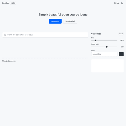 Feather - Simply beautiful open source icons