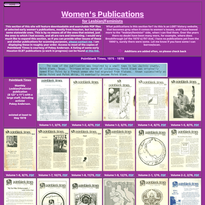 Women’s Publications