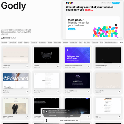 Godly — The Best Web Design Inspiration
