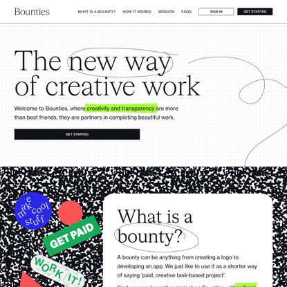 Find and work on your next creative project