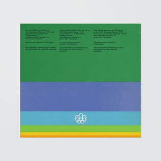 Programme for The Closing Ceremony of the Games of the XXth Olympiad, Munich 1972