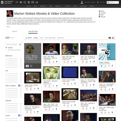 Marion Stokes Movies &amp; Video Collection