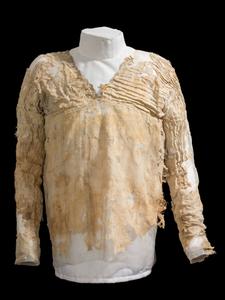 The oldest clothing item recorded is the linen Tarkhan dress from Egypt's first Dynasty approximately 5,000 years ago.