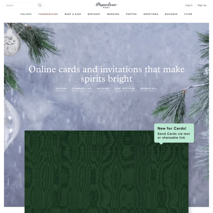 Online invitations, cards and flyers - Paperless Post