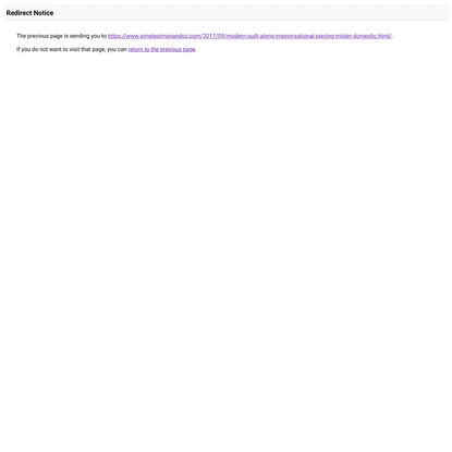 Redirect Notice