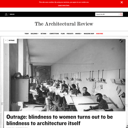 Outrage: blindness to women turns out to be blindness to architecture itself