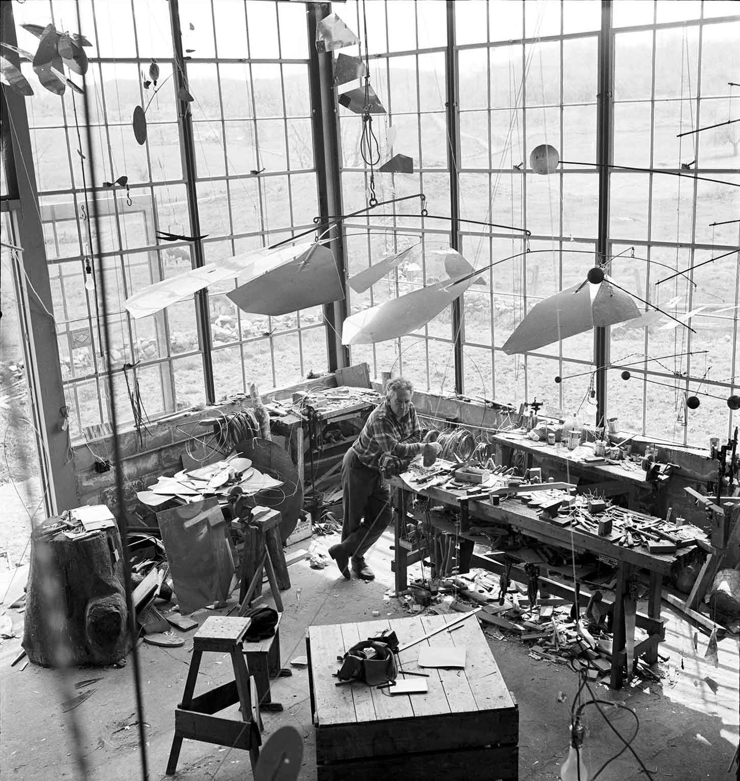 Calder's studio
