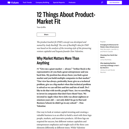 12 Things About Product-Market Fit