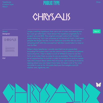 Public Type: Chrysalis