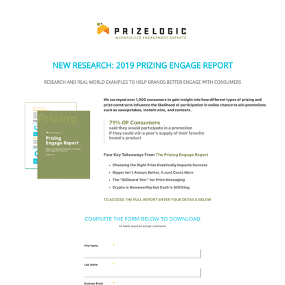 2019 Prizing Engage Report