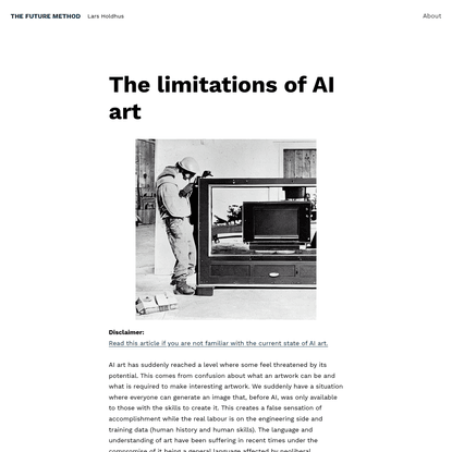 The limitations of AI art