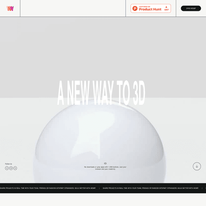 Womp is the new way to 3D