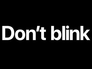 Apple - Don't Blink
