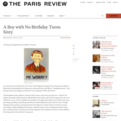 A Boy with No Birthday Turns Sixty