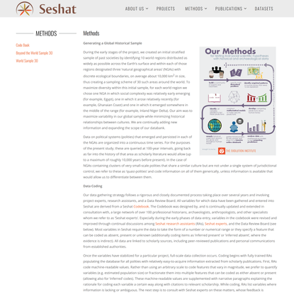 Methods | Seshat: Global History Databank