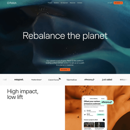 The platform that powers climate action | Patch.io