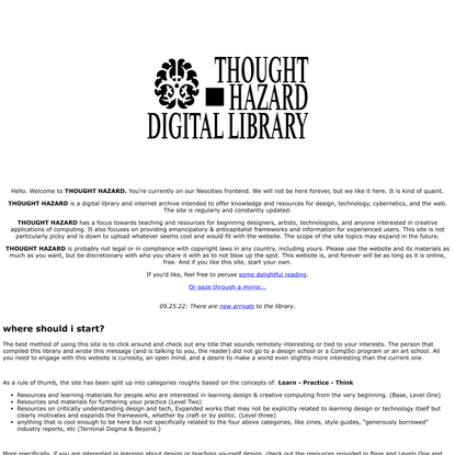 Thought Hazard Digital Library