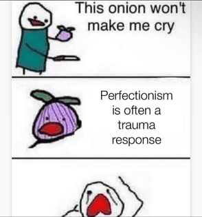 Perfectionism is often a trauma response 🙃