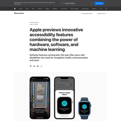 Apple previews innovative accessibility features