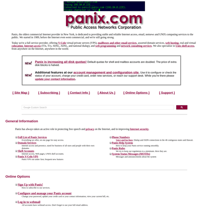 Panix - Public Access Networks Corporation
