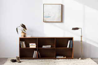 Douglas Bookcase - Solid Walnut Bookcase - Customizable - $1619.00 USD