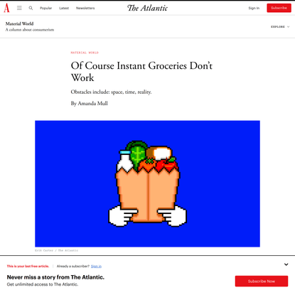 Of Course Instant Groceries Don’t Work