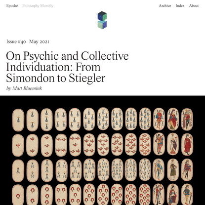 On Psychic and Collective Individuation: From Simondon to Stiegler | Epoché Magazine