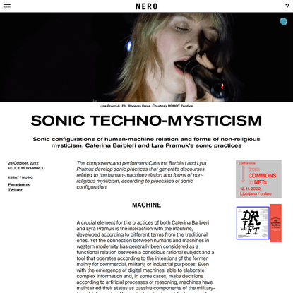 Sonic Techno-Mysticism | NERO