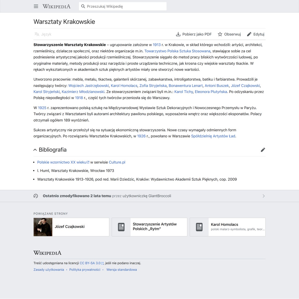 Warsztaty Krakowskie – Wikipedia, Wolna Encyklopedia — Are.na