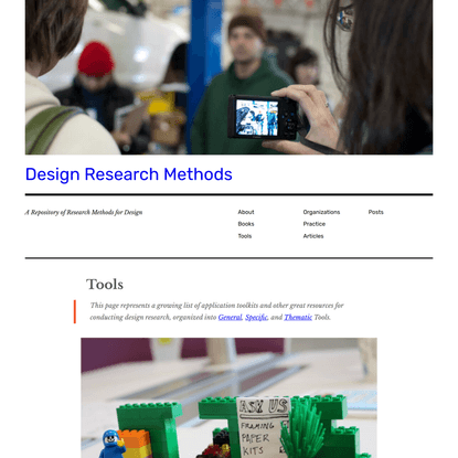 Tools - Design Research Methods