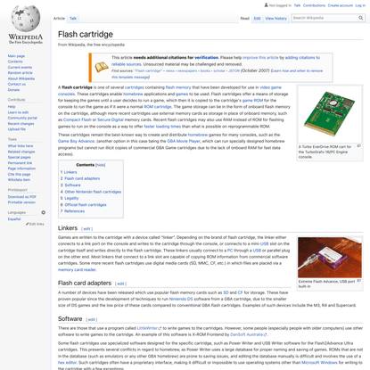 Flash cartridge - Wikipedia