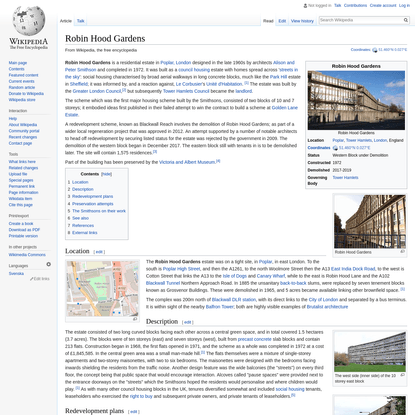 Robin Hood Gardens - Wikipedia
