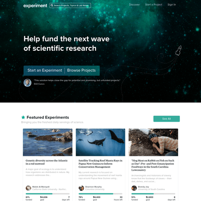 Crowdfunding Platform for Scientific Research