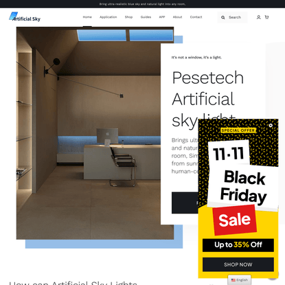 Pesetech Artificial Sky Lights - Enjoy clear sky anytime, anywhere .