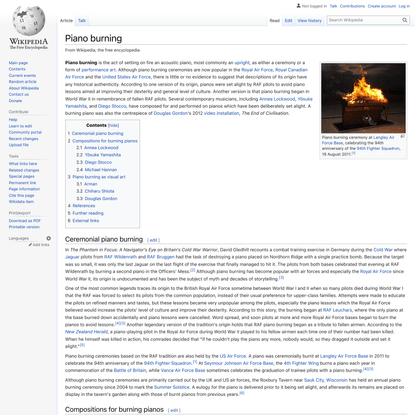 Piano burning - Wikipedia