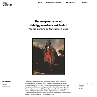 Kunneepaumwuw ut Nahhiggananēuck aukéashut | RISD Museum