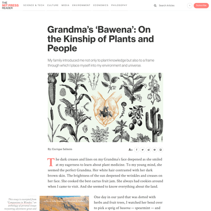 Grandma’s ‘Bawena’: On the Kinship of Plants and People