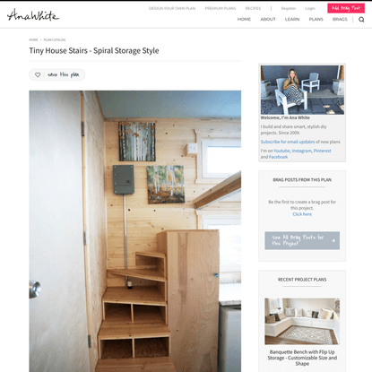 Tiny House Stairs - Spiral Storage Style | Ana White