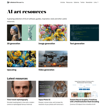 AI art resources