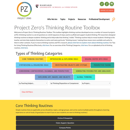 PZ’s Thinking Routines Toolbox | Project Zero