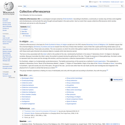 Collective effervescence - Wikipedia