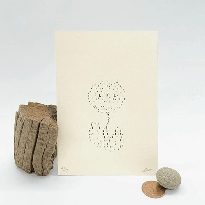 Lian Reay Fumerton-Liu on Instagram: “Lil’ pressed dandelion * : - _ , : *
3.5x5 in., edition of 10 Original ascii from ASCI...