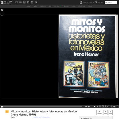Mitos y monitos: Historietas y fotonovelas en México (Irene Herner, 1979) : Free Download, Borrow, and Streaming : Internet ...