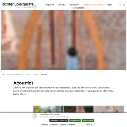 Playground equipment on the subject of acoustics - Richter Spielgeräte GmbH| Richter Spielgeräte GmbH