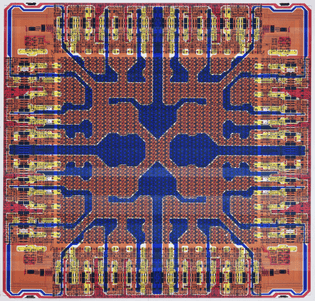 Sam Lucente, Diagram of Logic Chip, 1986, Computer-generated plot on paper