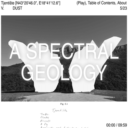 A Spectral Geology